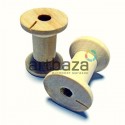 Набор неокрашенных деревянных декоративных катушек для ниток, Ø2.1 x 3 см., 2 штуки, REGINA