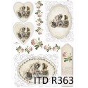 Рисовая карта для декупажа «Три подруги», 29.7 x 21 см, 20 г/м², ITD Collection