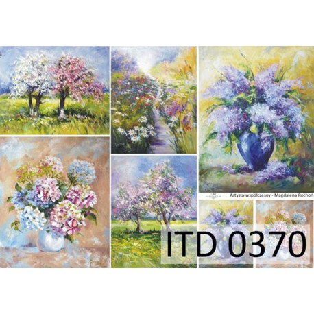 Рисовая карта для декупажа «Magdalena Rochoń», 29.7 x 21 см, 20 г/м², ITD Collection