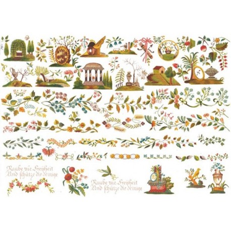 Рисовая карта для декупажа «Декор», 29.7 x 21 см, 20 г/м², ITD Collection