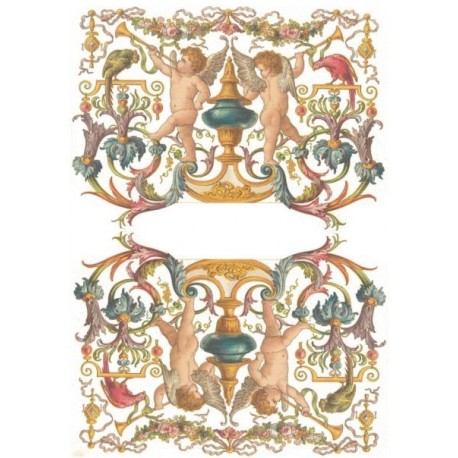 Рисовая карта для декупажа «Декоративная роспись», 29.7 x 21 см, 20 г/м², ITD Collection