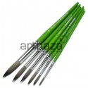 Кисть синтетическая Green Leaf, круглая, №4, Bergino