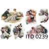 Рисовая карта для декупажа «Ретро рандеву», 29.7 x 21 см, 20 г/м², ITD Collection