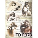 Рисовая карта для декупажа «Женщины-музыканты», 29.7 x 21 см, 20 г/м², ITD Collection