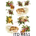 Рисовая карта для декупажа «Рождественские мотивы», 29.7 x 21 см, 20 г/м², ITD Collection