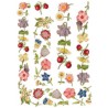 Рисовая карта для декупажа «Цветы и бабочки», 29.7 x 21 см, 20 г/м², ITD Collection