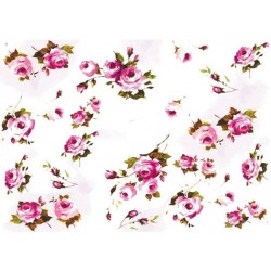 Рисовая карта для декупажа «Розовые розы», 29.7 x 21 см, 20 г/м², ITD Collection
