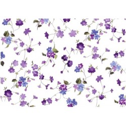 Рисовая карта для декупажа «Фиалки», 29.7 x 21 см, 20 г/м², ITD Collection