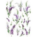 Рисовая карта для декупажа «Лаванда», 29.7 x 21 см, 20 г/м², ITD Collection