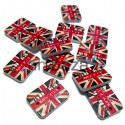 Набор декоративных табличек GREAT BRITAIN деревянных, 1.5 x 2 x 0.2 см., 12 штук, REGINA