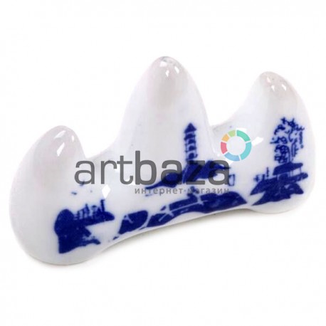Подставка фарфоровая (керамическая) для кистей, 5.5 x 3.5 см.