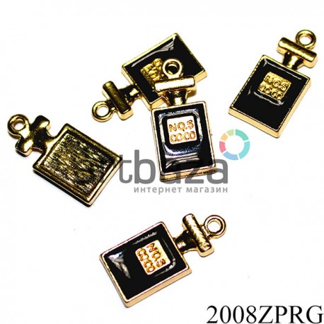 Металлическая подвеска "Флакон духов Coco Chanel N°5" для скрапбукинга, 10 x 22 мм. купить в Украине в интернет магазине