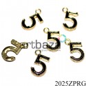 Металлическая подвеска "Chanel N°5" для скрапбукинга, 6 x 10 мм.