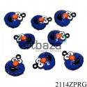 Металлическая подвеска "Коржик Cookie Monster" для скрапбукинга, 13 х 15 мм.