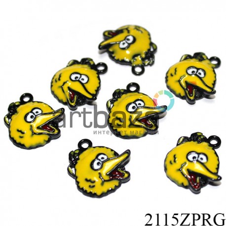 Металлическая подвеска "Big Bird" для скрапбукинга, 16 х 15 мм. | Металлические подвески для декора в Киеве и Украине