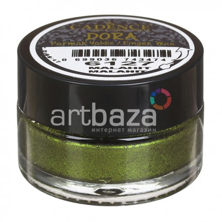 Воск для золочения Dora Finger Wax, Malahit / Малахит, 20 мл., Cadence