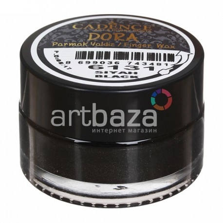 Воск для золочения Dora Finger Wax, Black / Черный, 20 мл., Cadence