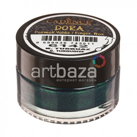 Воск для золочения Dora Finger Wax, Dark Turquoise / Турецкий Синий, 20 мл., Cadence