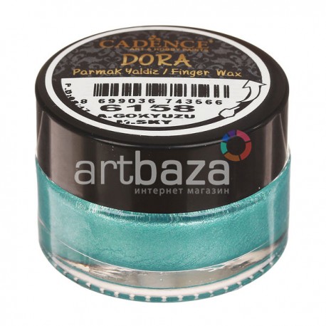 Воск для золочения Dora Finger Wax, M. Sky / Небесно - голубой, 20 мл., Cadence
