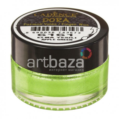 Воск для золочения Dora Finger Wax, Apple Green / Яблоко, 20 мл., Cadence
