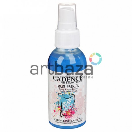 Краска-спрей для ткани, Sea Blue / Голубая, 100 мл, Cadence