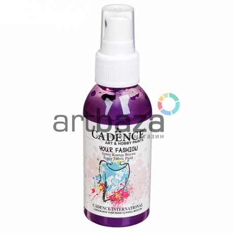 Краска-спрей для ткани, Purple / Фиолетовая, 100 мл, Cadence