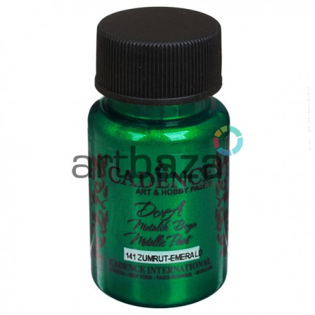 Краска акриловая «металлик» Dora, Emerald / Изумрудная, 50 мл, Cadence