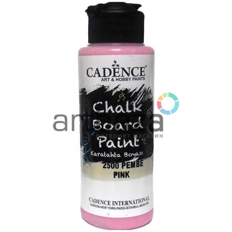 Краска акриловая для создания меловой доски, Pink / Розовая, 120 мл, Cadence
