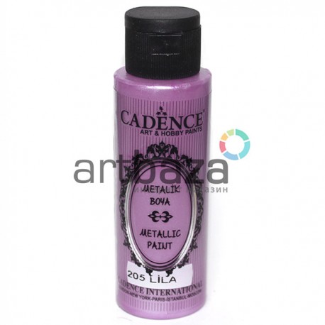 Краска акриловая «металлик», Lilac / Сиреневая, 70 мл, Cadence