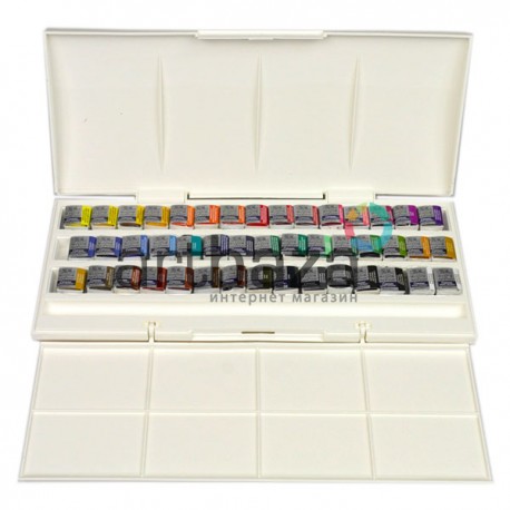 Набор акварельных красок в пластиковом пенале, 45 цветов, Winsor & Newton