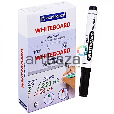 Маркер WhiteBoard для сухостираемых досок, черный, 2.5 мм, Centropen