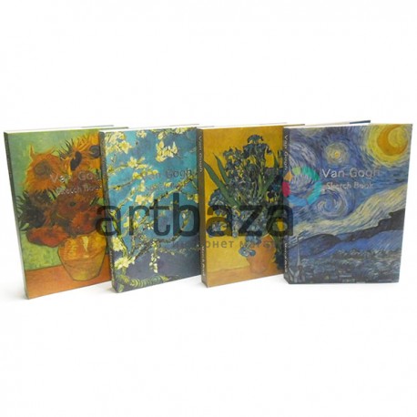 Блокнот - скетчбук для рисования, 128 листов, 140 x 205 мм., "Van Gogh" ● Альбомы и скетчбуки для творческого самовыражения