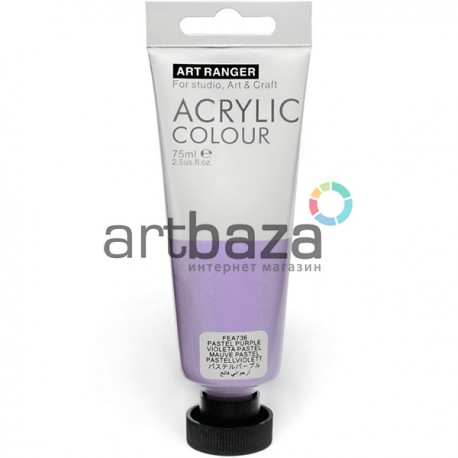 Краска акриловая, Фиолетовая пастельная / Pastell Purple, 75 мл, Art Ranger