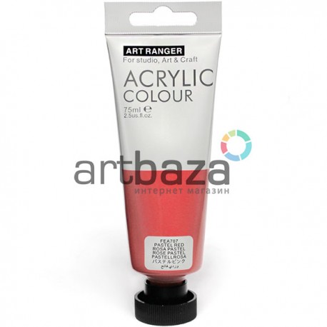 Краска акриловая, Красная пастельная / Pastell Red, 75 мл, Art Ranger