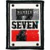 Нашивка - патч для одежды, Number Seven, 6.1 x 8 см.