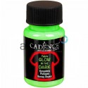 Краска акриловая по ткани Glow In The Dark, Dark Green / Зелёная, 50 мл, Cadence