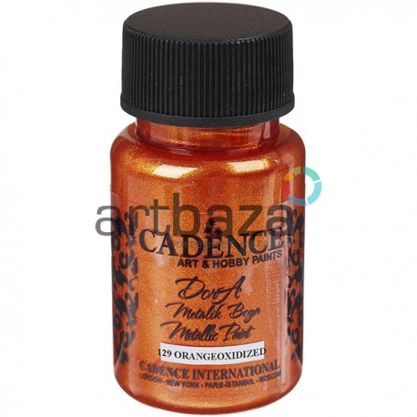 Краска акриловая «металлик» Dora, Orange Oxidized / Оксид Оранжевого, 50 мл, Cadence