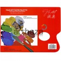 Палитра бумажная одноразовая, 23 x 30.5 см., 60 г/м²., 30 листов, Tiao