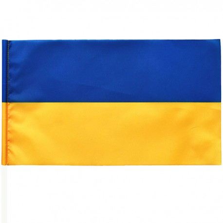 Флаг Украины, 12 x 21 см., флажная сетка, 190 г/м²