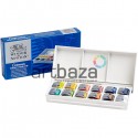 Набор акварельных красок в пластиковом пенале, 12 цветов + кисть, Winsor & Newton