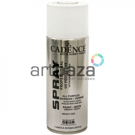 Лак-спрей матовый, 400 мл., Cadence ● Spray Professional UV Protective