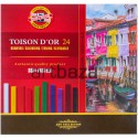 Пастель художественная сухая, 24 цвета, Toison D’Or, Koh-i-Noor