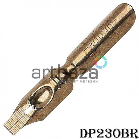 Перо ширококонечное для каллиграфии, Leonardt Round Hand Nib, №1, бронзовое, Manuscript