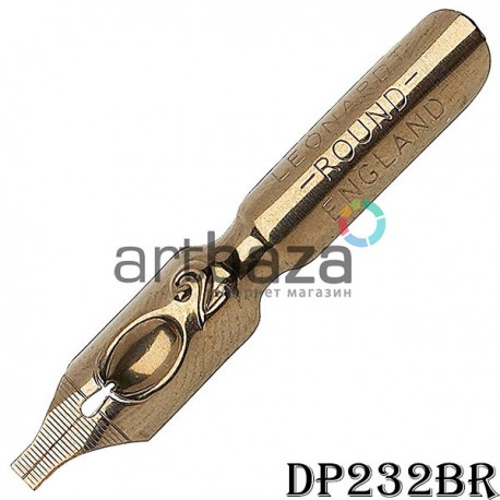 Перо ширококонечное для каллиграфии, Leonardt Round Hand Nib, №2, бронзовое, Manuscript