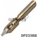 Перо ширококонечное для каллиграфии, Leonardt Round Hand Nib, №2½, бронзовое, Manuscript