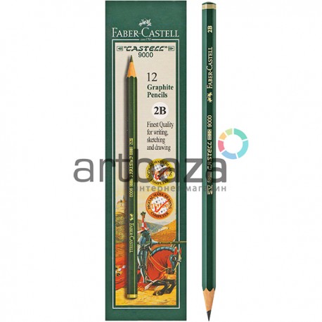 Карандаш чернографитный для графики, 2B, Faber-Castell