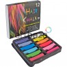 Цветные мелки для волос Hair Chalk, 12 штук