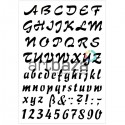 Трафарет многоразовый «Алфавит английский и цифры №3», 21 x 31 см, Meyco