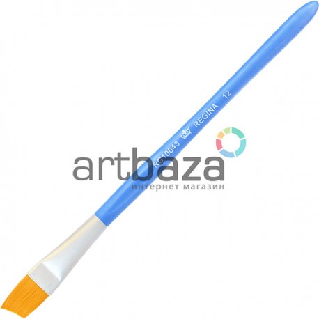 Кисть синтетическая Azure, скошенная, №12, REGINA