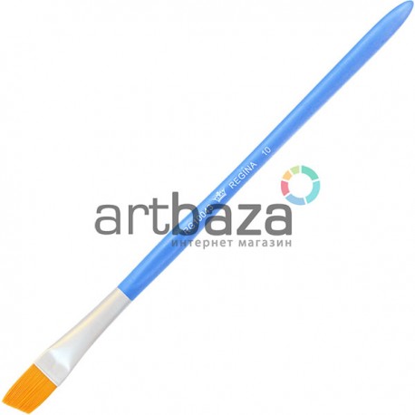 Кисть синтетическая Azure, скошенная, №10, REGINA